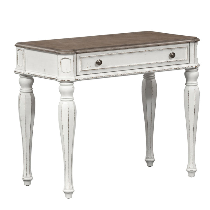 Magnolia Manor Accent Vanity Desk in Antique White - Plourde Furniture Co (Caribou, ME)