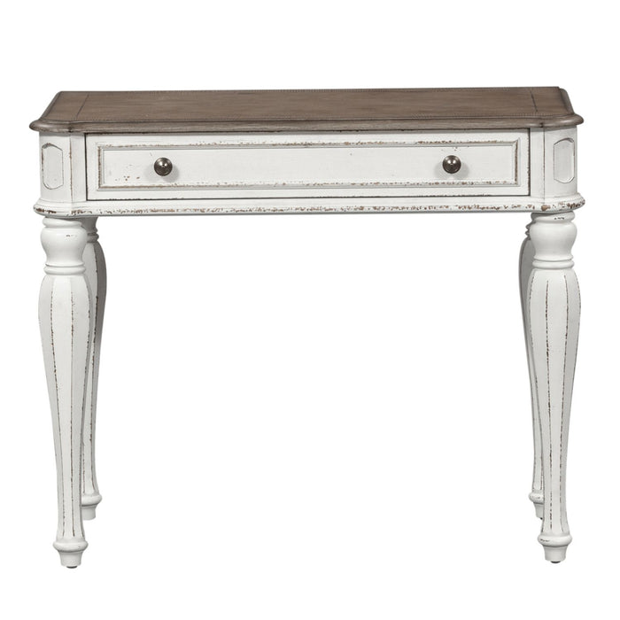 Magnolia Manor Accent Vanity Desk in Antique White - Plourde Furniture Co (Caribou, ME)