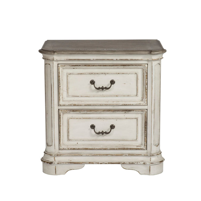 Magnolia Manor King Uph Bed, Dresser & Mirror, Night Stand