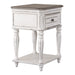 Magnolia Manor Leg Nightstand in Antique White - Plourde Furniture Co (Caribou, ME)