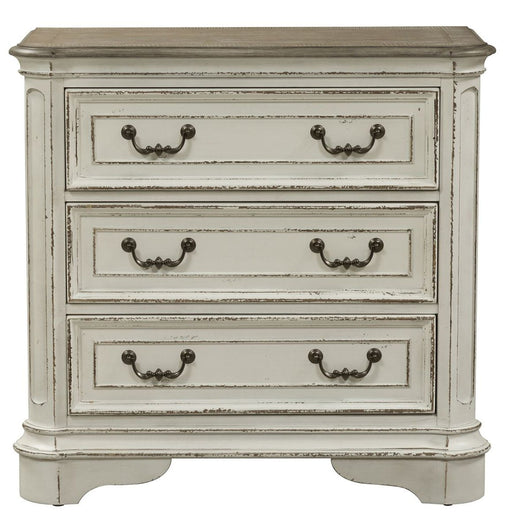 Liberty Magnolia Manor 3 Drawer Bedside Chest in Antique White image