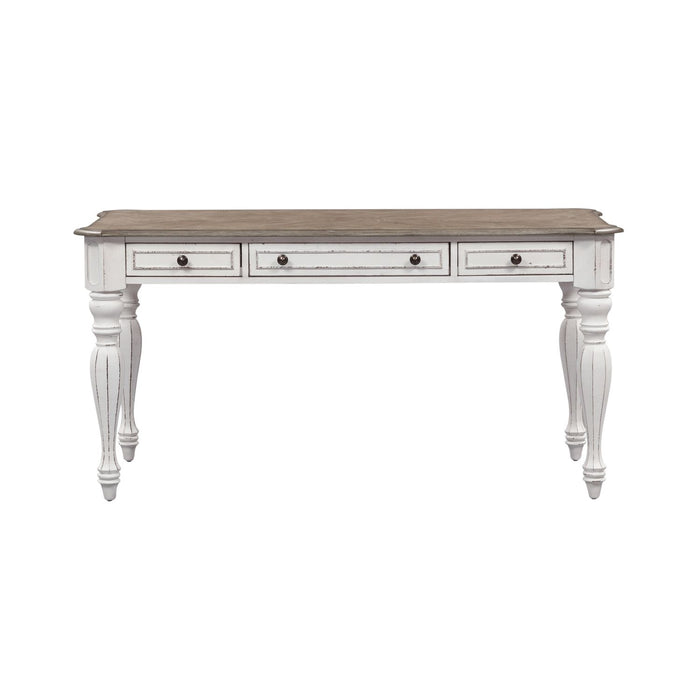 Magnolia Manor Writing Desk in Antique White - Plourde Furniture Co (Caribou, ME)