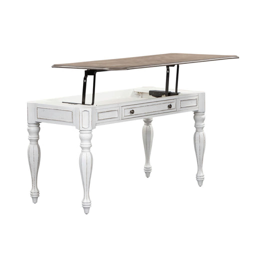 Magnolia Manor Lift Top Writing Desk in Antique White - Plourde Furniture Co (Caribou, ME)