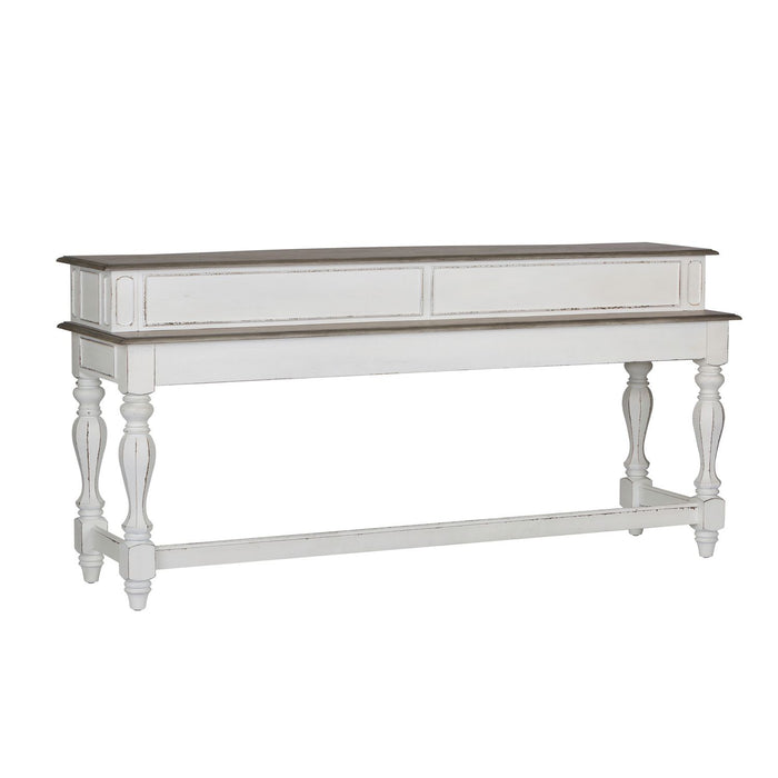 Magnolia Manor 4 Piece Console Set (1-Console 3-Stools) - Plourde Furniture Co (Caribou, ME)