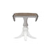 Magnolia Manor Drop Leaf Table in Antique White Base w/ Weathered Bark Tops - Plourde Furniture Co (Caribou, ME)