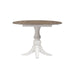 Magnolia Manor Drop Leaf Table in Antique White Base w/ Weathered Bark Tops - Plourde Furniture Co (Caribou, ME)