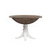 Magnolia Manor Drop Leaf Table in Antique White Base w/ Weathered Bark Tops - Plourde Furniture Co (Caribou, ME)