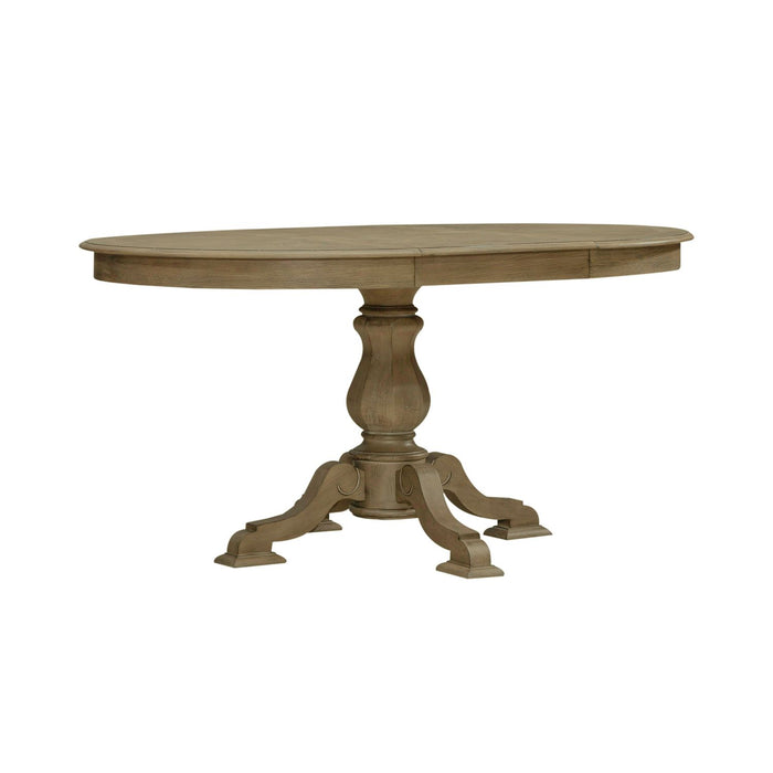 Magnolia Manor Pedestal Table Set - Plourde Furniture Co (Caribou, ME)