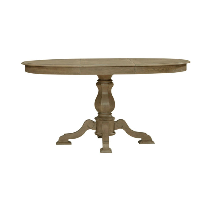 Magnolia Manor Pedestal Table Set - Plourde Furniture Co (Caribou, ME)