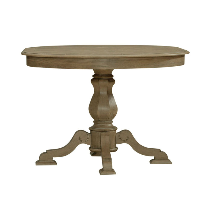 Magnolia Manor Pedestal Table Set - Plourde Furniture Co (Caribou, ME)