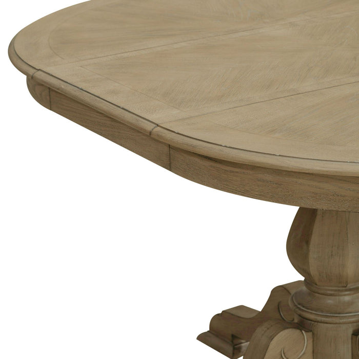 Magnolia Manor Pedestal Table Set - Plourde Furniture Co (Caribou, ME)