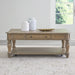 Liberty Furniture Magnolia Manor Rectangular Cocktail Table in Weathered Bisque image