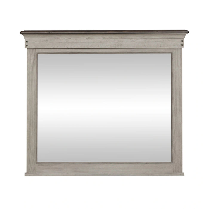 Ivy Hollow Landscape Mirror in Weathered Linen image
