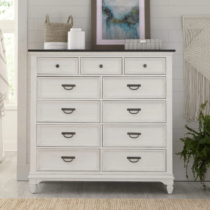 Allyson Park 11 Drawer Chesser in Wirebrushed White image