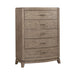 Avalon 5 Drawer Chest in Burnished Beige image
