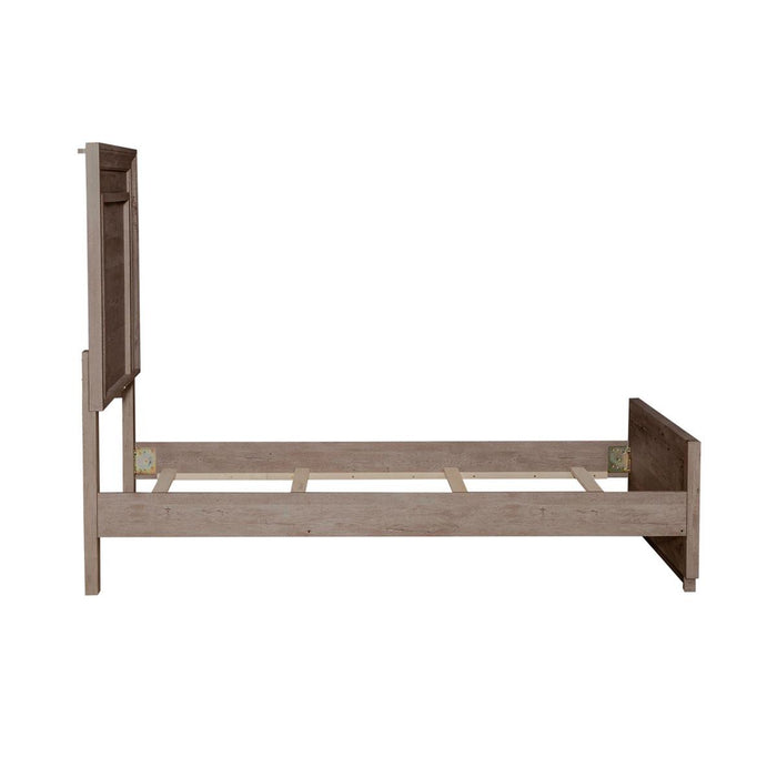 Liberty Furniture Horizons Full Panel Bed with HB Lights in Graystone