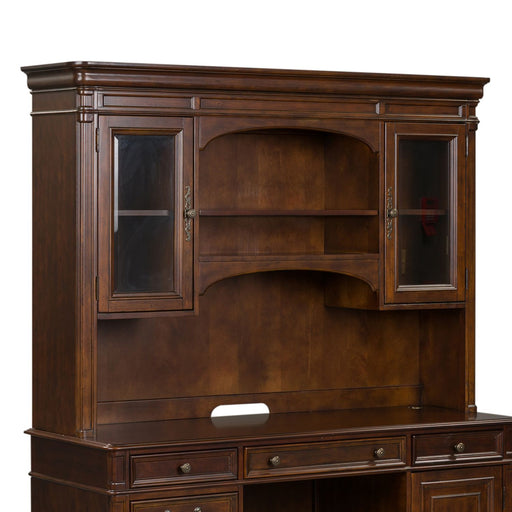 Brayton Manor Jr Executive Credenza Hutch in Cognac - Plourde Furniture Co (Caribou, ME)