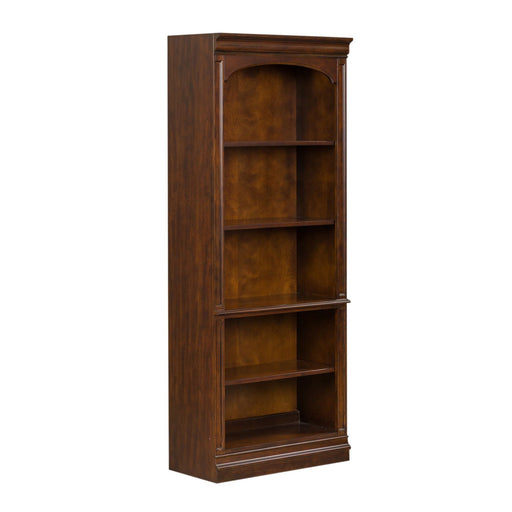 Brayton Manor Jr Executive Open Bookcase in Cognac - Plourde Furniture Co (Caribou, ME)