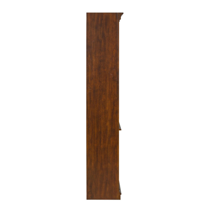 Brayton Manor Jr Executive Open Bookcase in Cognac - Plourde Furniture Co (Caribou, ME)