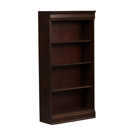 Brayton Manor Jr Executive 60 Inch Bookcase (RTA) in Cognac - Plourde Furniture Co (Caribou, ME)