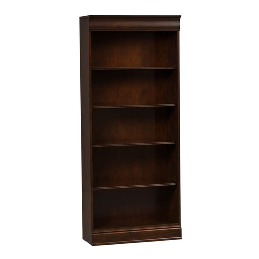 Brayton Manor Jr Executive 72 Inch Bookcase (RTA) in Cognac - Plourde Furniture Co (Caribou, ME)