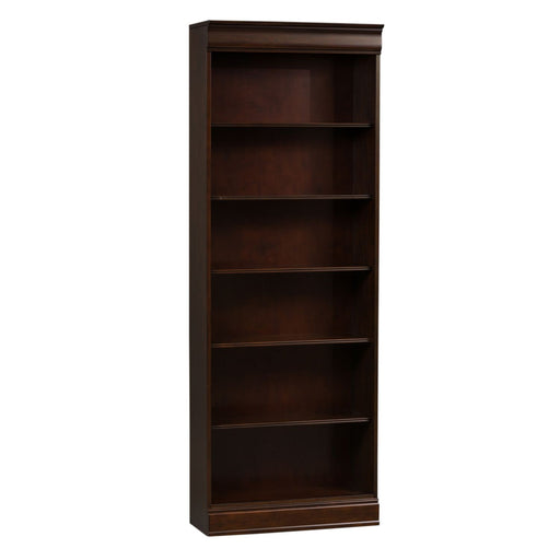 Brayton Manor Jr Executive 82 Inch Bookcase (RTA) in Cognac - Plourde Furniture Co (Caribou, ME)