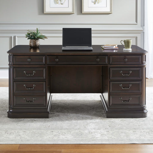 Brayton Manor Jr Executive Desk - Plourde Furniture Co (Caribou, ME)