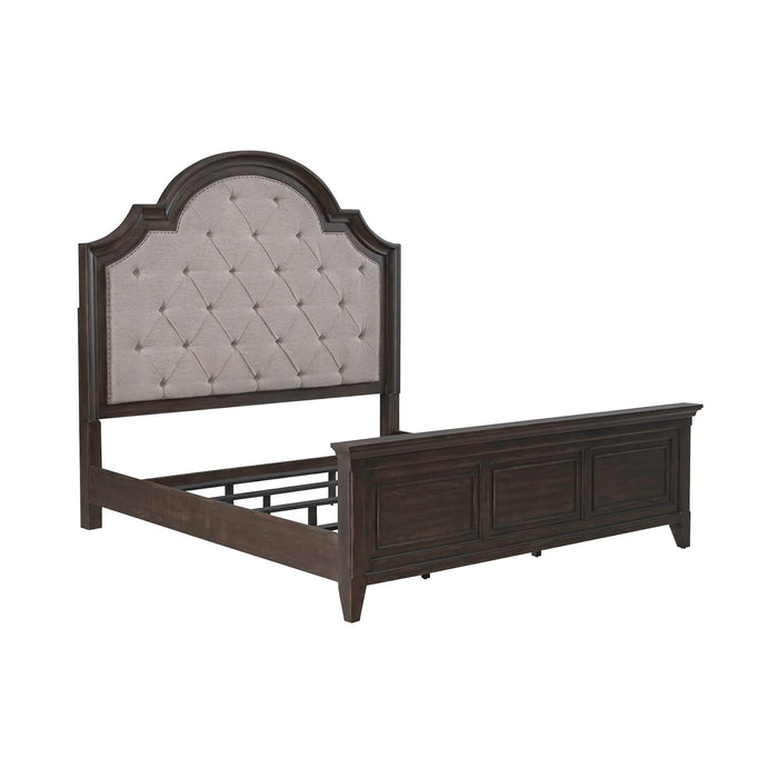 Paradise Valley King Uph Bed - Plourde Furniture Co (Caribou, ME)