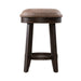 Paradise Valley Upholstered Console Stool (RTA) in Saddle Brown - Plourde Furniture Co (Caribou, ME)