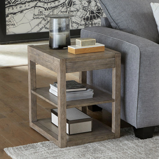 Bartlett Field Chairside Table in Dusty Taupe image