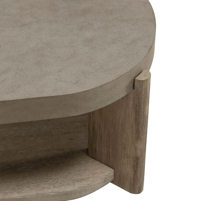 Affinity Cocktail Table in Dusty Taupe with Concrete Top image