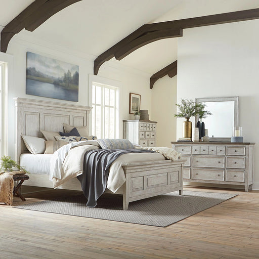 Heartland King California Panel Bed, Dresser & Mirror, Chest image