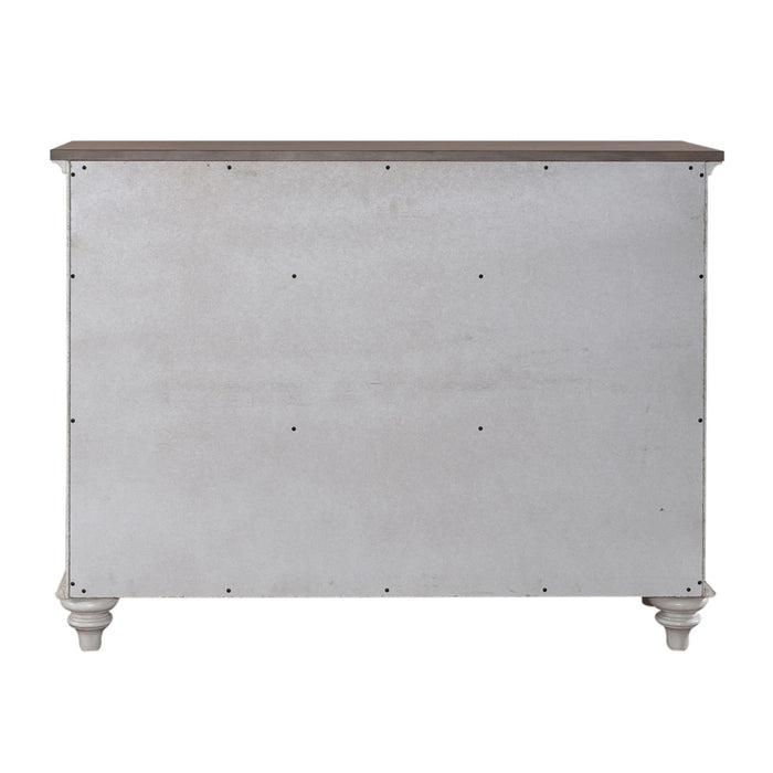 Ocean Isle Buffet in Antique White with Weathered Pine image