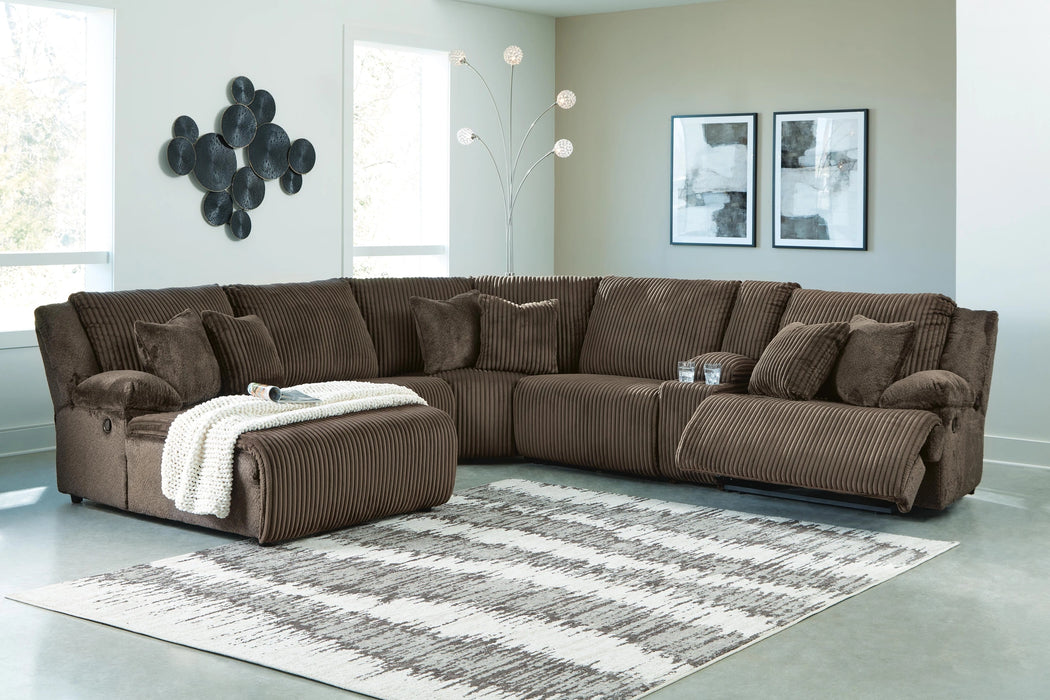 Top Tier Reclining Sectional with Chaise