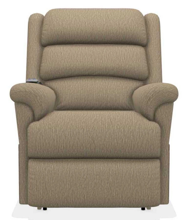 La-Z-Boy Astor Platinum Driftwood Power Lift Recliner with Massage and Heat