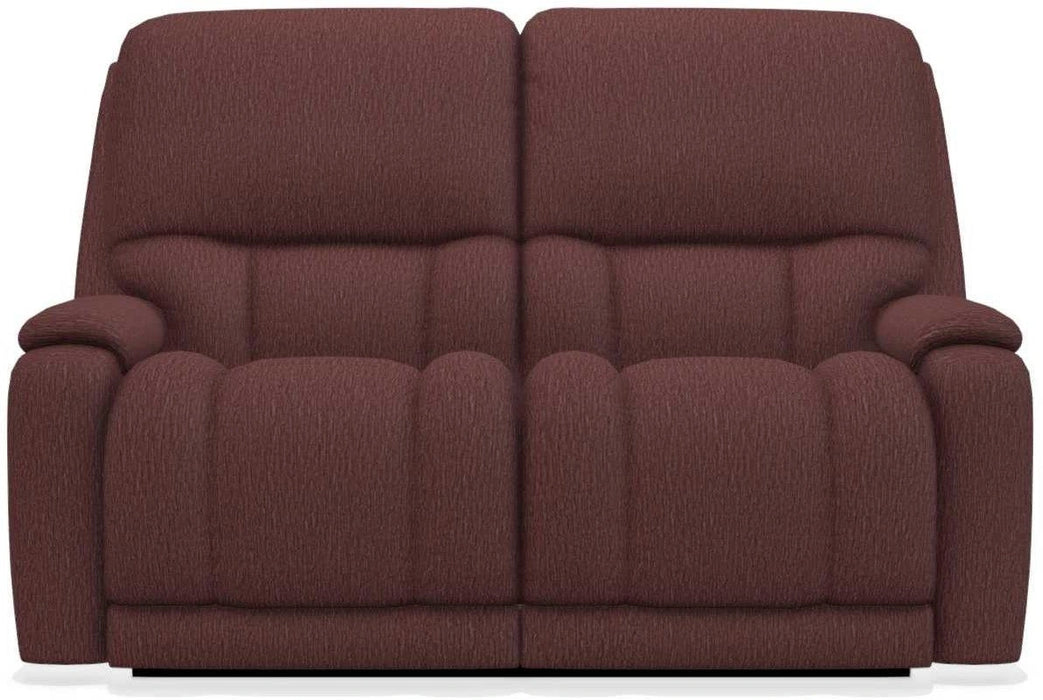 La-Z-Boy Greyson Burgundy Reclining Loveseat with Headrest