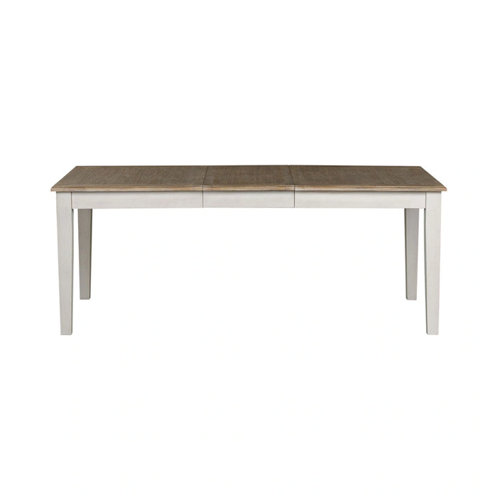 Summerville Rectangular Leg Table in White image
