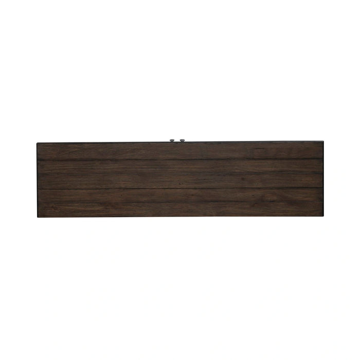 River Place 9 Drawer Dresser in Riverstone White and Tobacco image