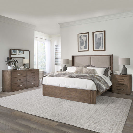 South Bend King Shelter Bed, Dresser & Mirror, Night Stand image