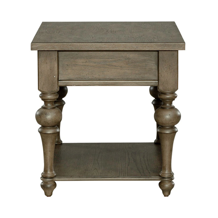 Americana Farmhouse End Table in Dusty Taupe image