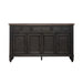Americana Farmhouse Hall Buffet in Dusty Taupe & Black image
