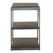Modern View Tiered End Table in Gray image