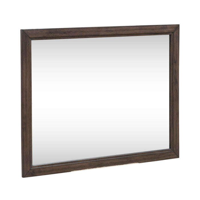 Modern Edge Landscape Mirror in Caffe - Plourde Furniture Co (Caribou, ME)