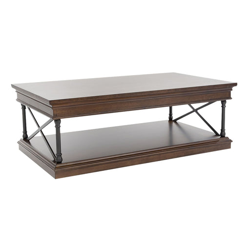 Tribeca Rectangular Cocktail Table in Cordovian Brown - Plourde Furniture Co (Caribou, ME)