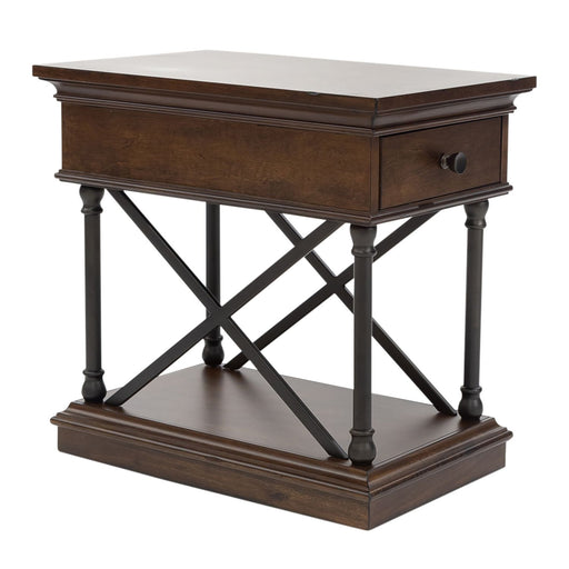 Tribeca Chairside Table in Cordovian Brown - Plourde Furniture Co (Caribou, ME)