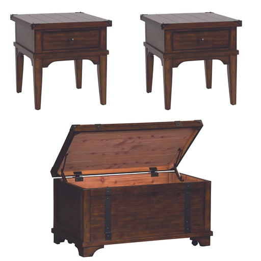 Aspen Skies 3 Piece Set (1-Cocktail 2-End Tables) - Plourde Furniture Co (Caribou, ME)