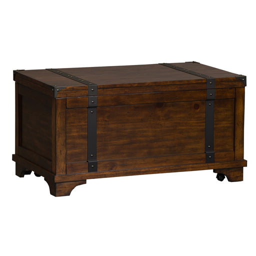 Aspen Skies Storage Trunk in Russet Brown - Plourde Furniture Co (Caribou, ME)
