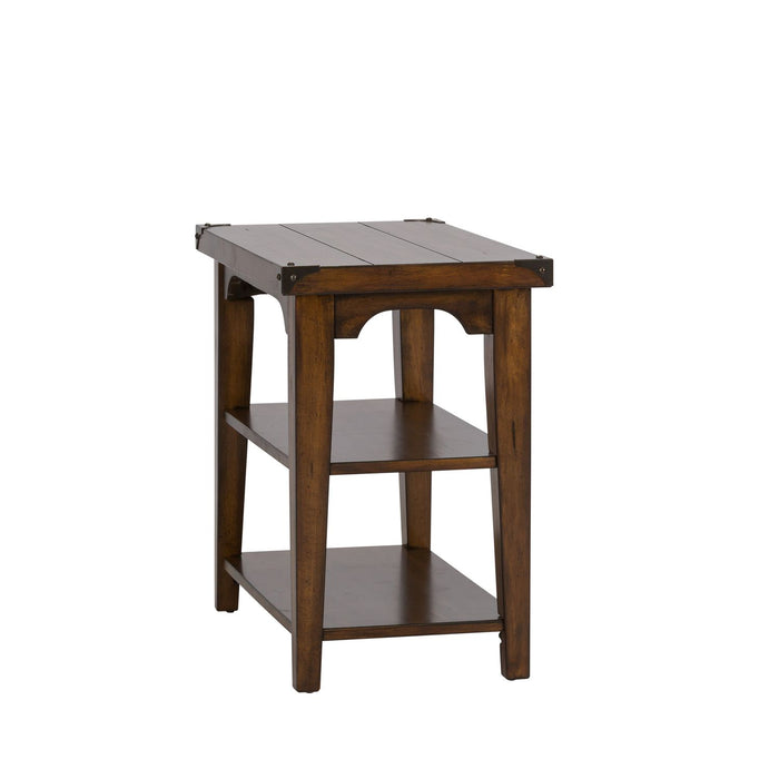 Aspen Skies Chair Side Table in Russet Brown - Plourde Furniture Co (Caribou, ME)