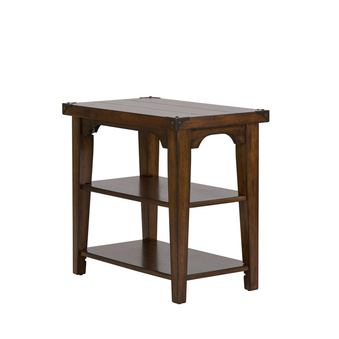 Aspen Skies Chair Side Table in Russet Brown - Plourde Furniture Co (Caribou, ME)