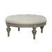 Americana Farmhouse Round Cocktail Ottoman in Dusty Taupe image